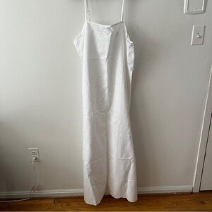 J. Crew White Linen Maxi Dress